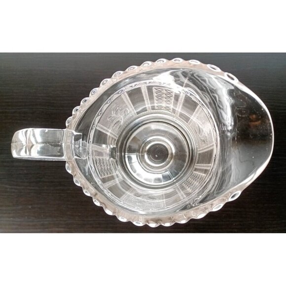 EAPG Antique Bryce Brothers Glass Pitcher Forget Me Not Water Pitcher Victorian - Picture 6 of 11